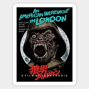 An American werewolf In London, Beware the moon, Cult Classic Sticker